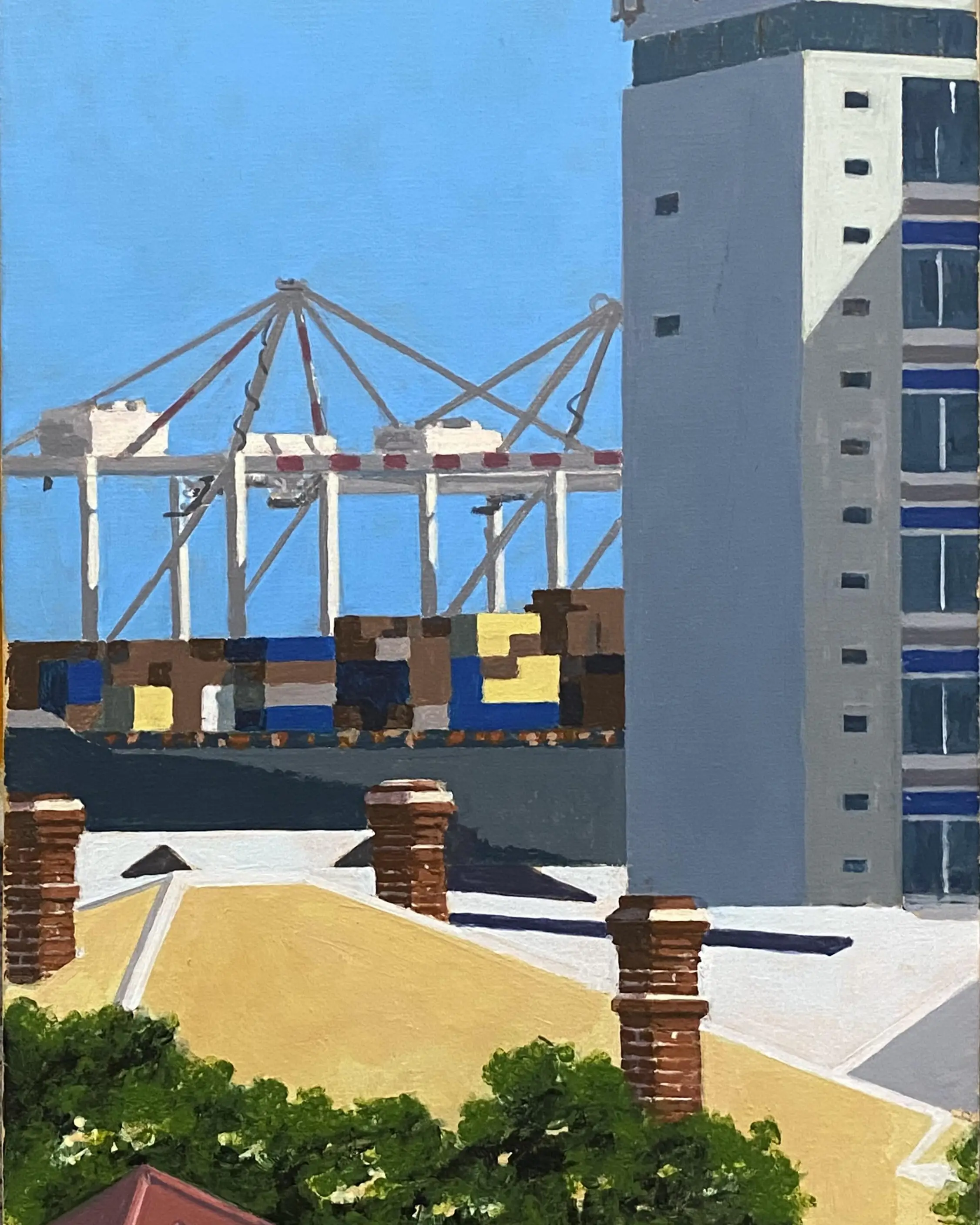 Fremantle Harbour from the Roundhouse