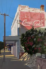 North Fremantle  #5, Bruce Town and the Real Thing. acrylic on canvas 30 by 20