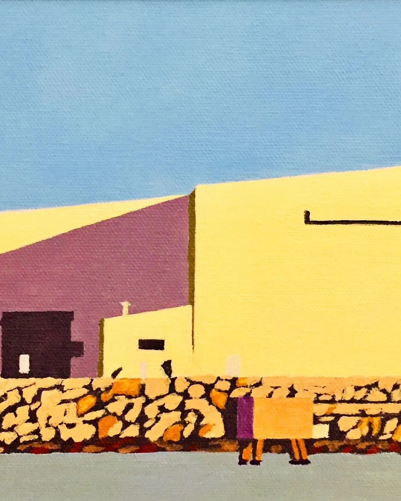 Fremantle Harbour, North Quay Shed. Acrylic on Canvas 30cm by 20cm $350.