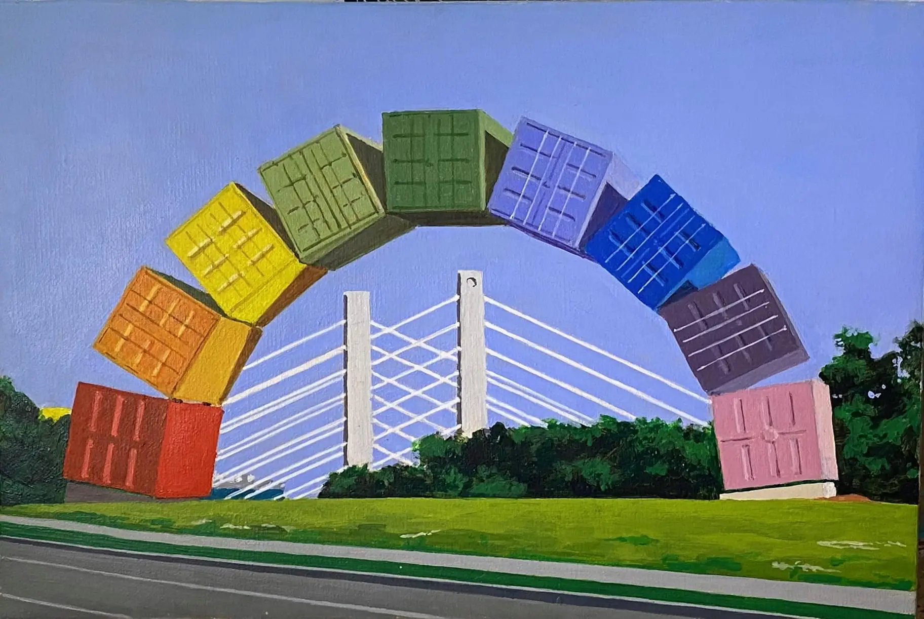 Containerbow and Traffic Bridge, Fremantle