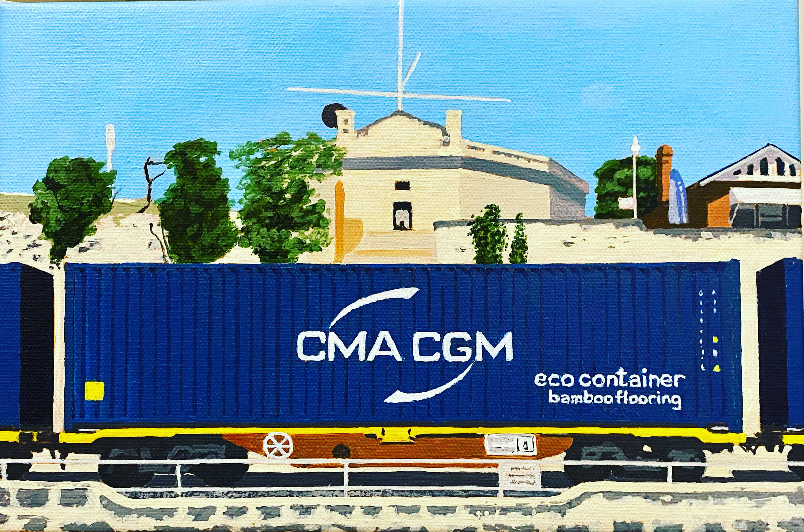 Container Train and Roundhouse, Fremantle