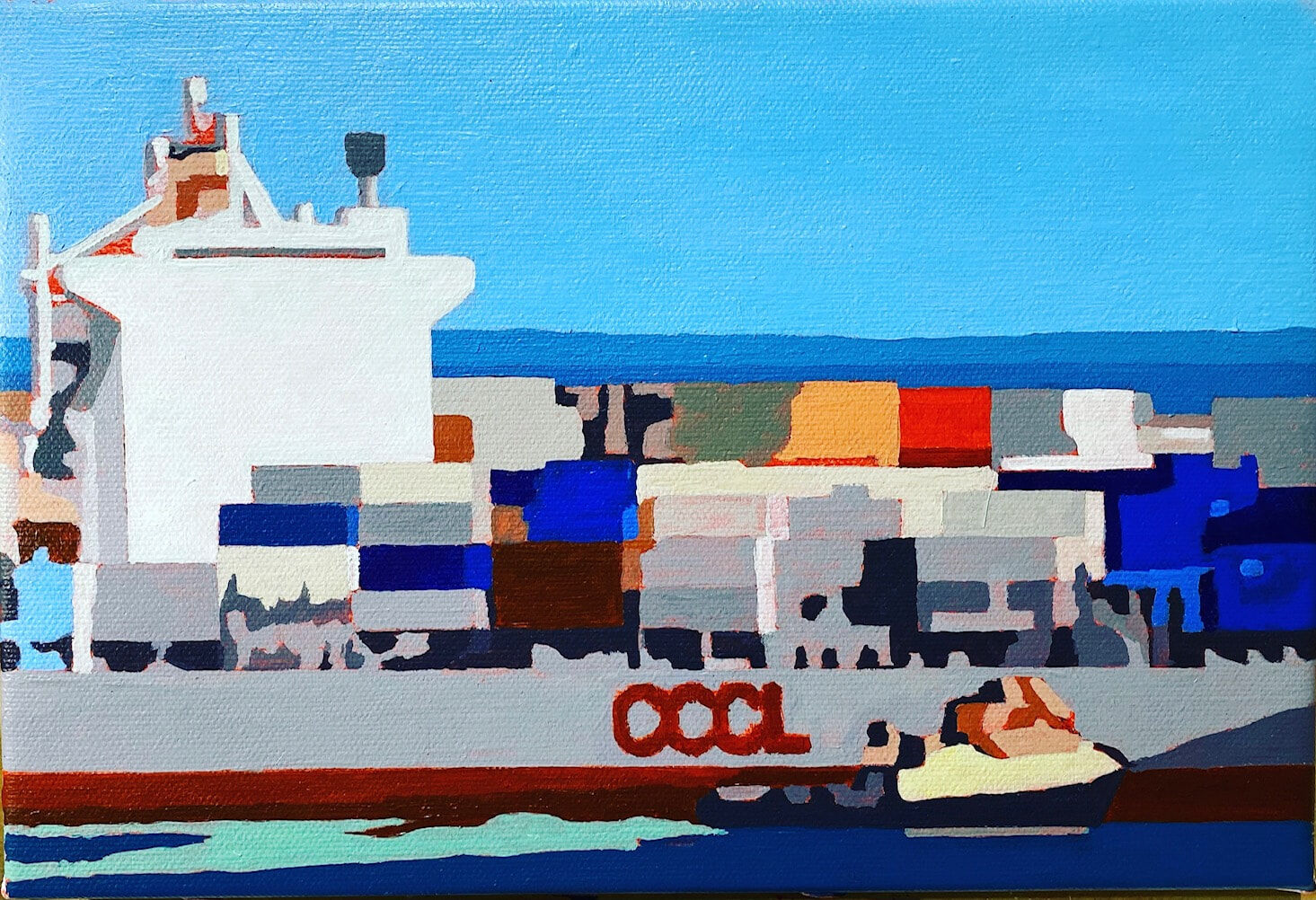 Fremantle Harbour, North Wharf Number 15, 30cm by 20cm $400