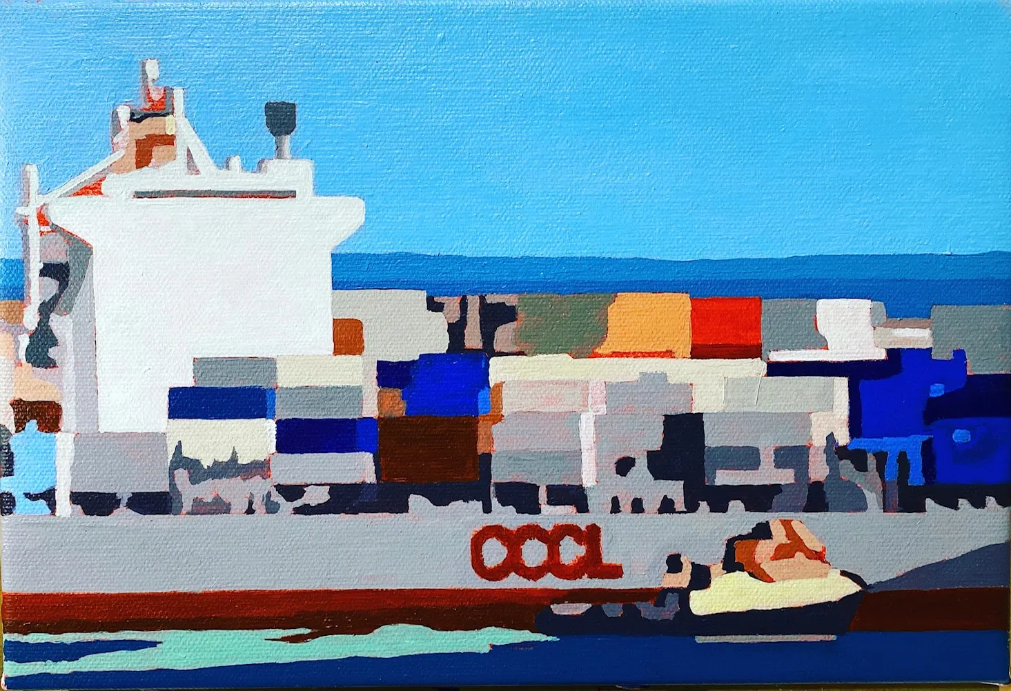 Fremantle Harbour, North Wharf Number 15, 30cm by 20cm $400